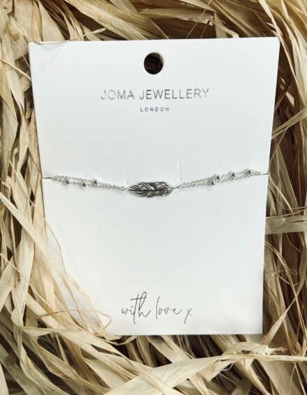 JOMA JEWELLERY - Armkettchen "FREYA" mit Federanhänger (JJL101)
