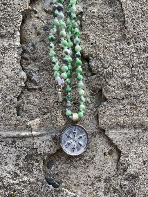 Necklace "BUDDHA GREEN MIX" (IC36)
