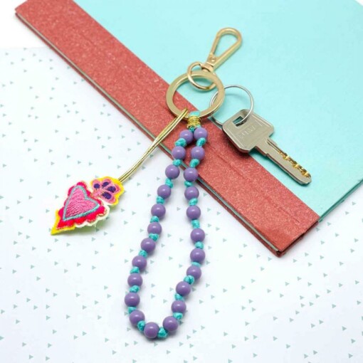NOI Anhänger "BEAD CHAIN" viola (NOI24)