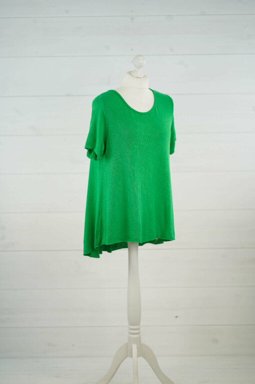 Kurzarmshirt "SABINE" grasgrün  (BA37)
