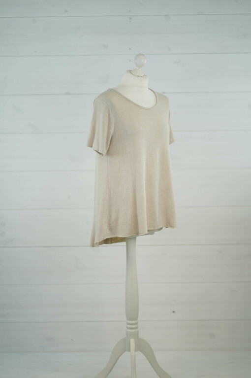 Kurzarmshirt "SABINE" beige (BA37)