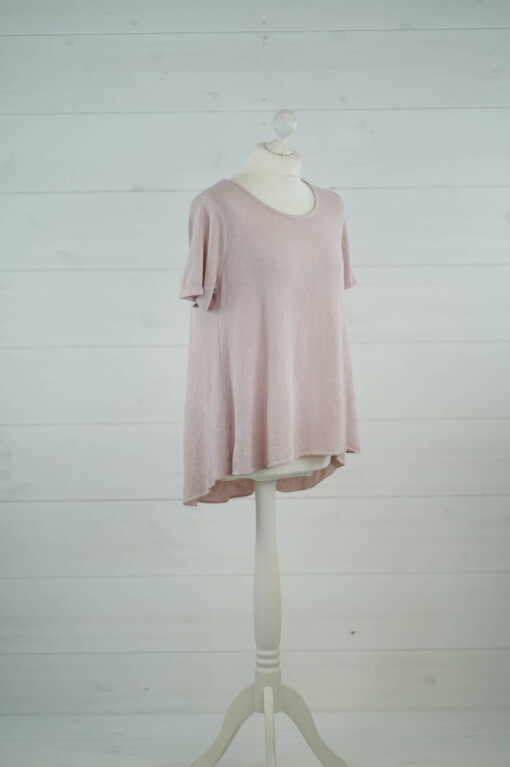 Kurzarmshirt "SABINE" altrosa  (BA37)