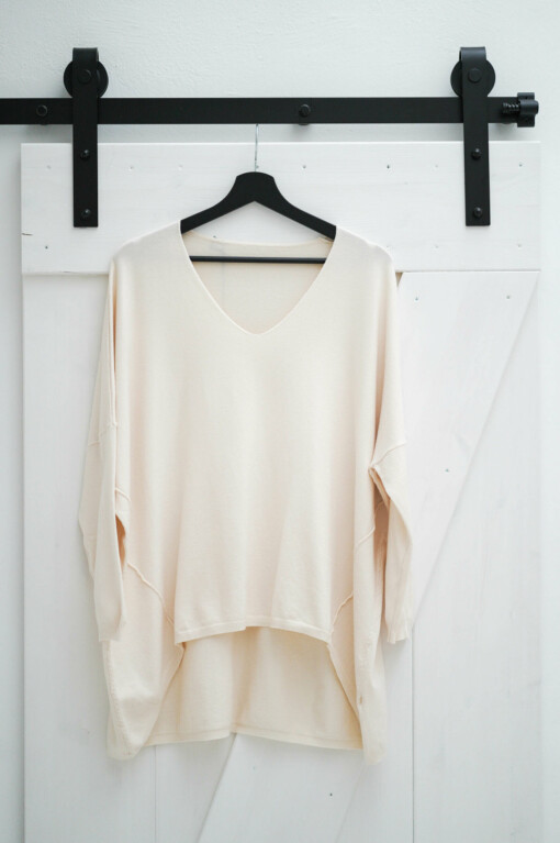 Feinstrickpulli "BEA" elfenbein (GW200)