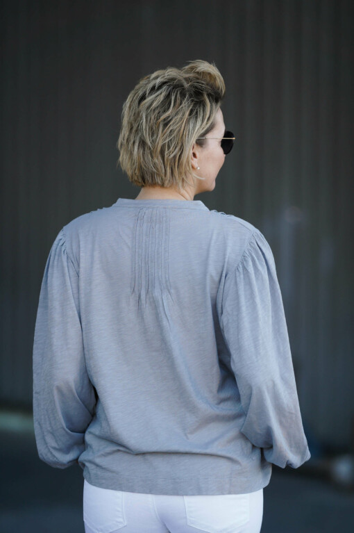 Bluse "ANNE" light grey (PI50)