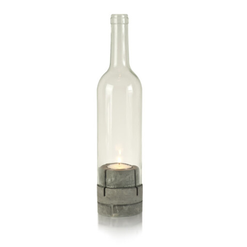 Kerzenhalter "BOTTLE LIGHT" grau (LI44)