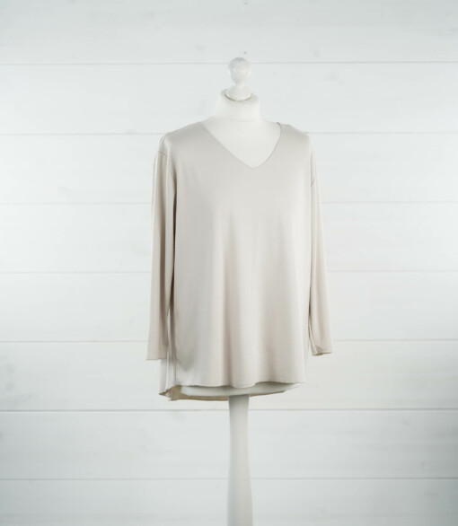 Basicshirt "JASNA" - XL" beige (BA47)