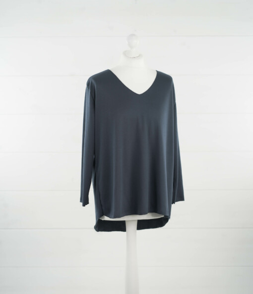 Basicshirt "JASNA" - XL" dunkelblau (BA47)