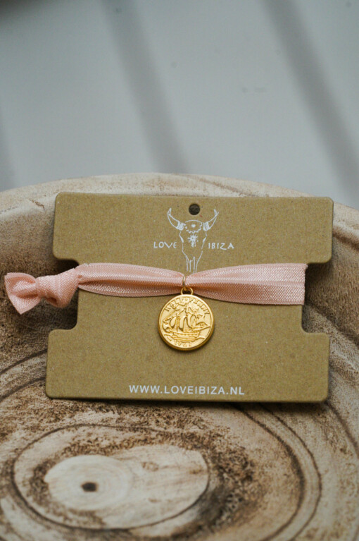 Armband "IBIZA PEACH COIN" (AA48)