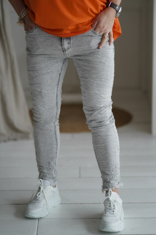 Jeans "PALINA" stonewashed grau (H25)