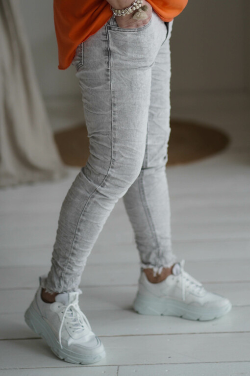Jeans "PALINA" stonewashed grau (H25)