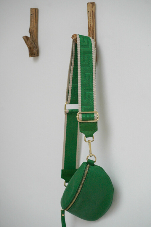 Mini-Cross-Bag "DORIE" grasgrün/gold (T03)