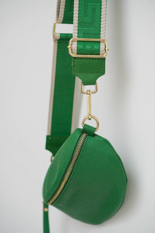 Mini-Cross-Bag "DORIE" grasgrün/gold (T03)