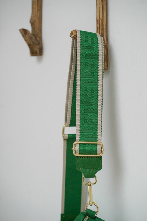Mini-Cross-Bag "DORIE" grasgrün/gold (T03)