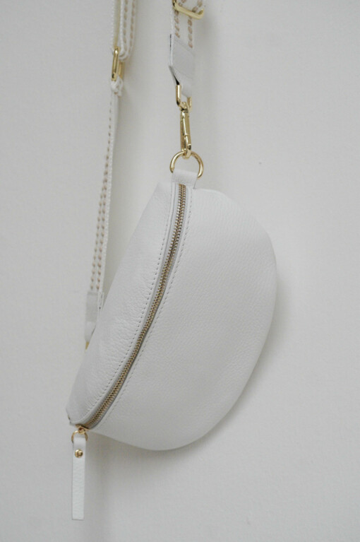 Mini-Cross-Bag "DORIE" weiß/gold (T03)