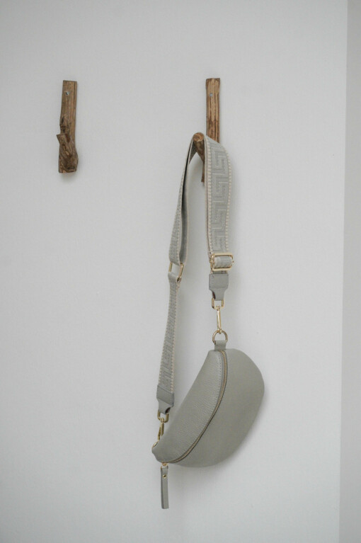 Mini-Cross-Bag "DORIE" achargrau/gold (T03)
