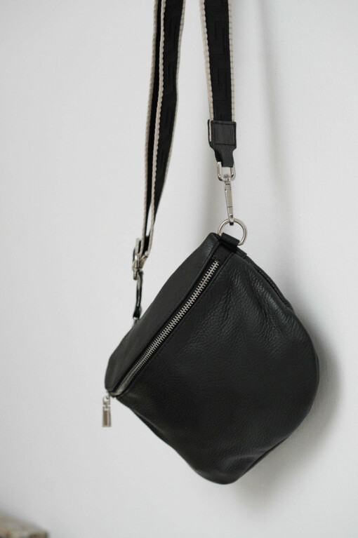 Crossbag "CARMEN" schwarz/silber (T157)