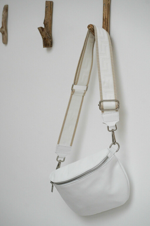 Crossbag "CARMEN" weiß/silber (T157)