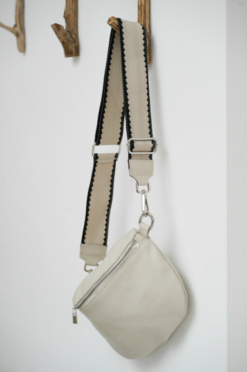 Crossbag "CARMEN" creme/silber (T157)