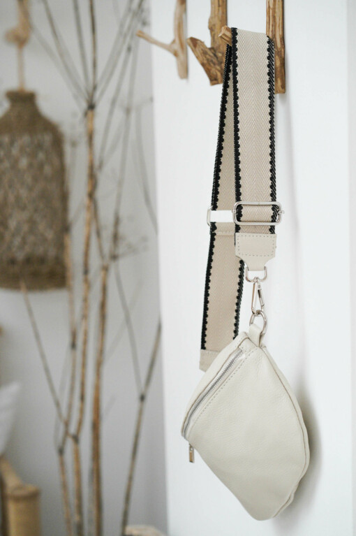 Crossbag "CARMEN" creme/silber (T157)