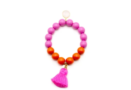 Perlenarmband "PINK ORANGE" (SSK18)