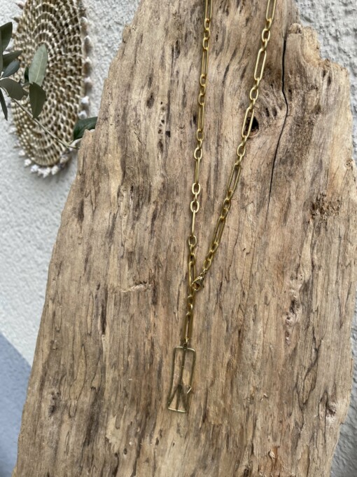 Halskette "ZOE TALL PEACE" gold matt (IC01)