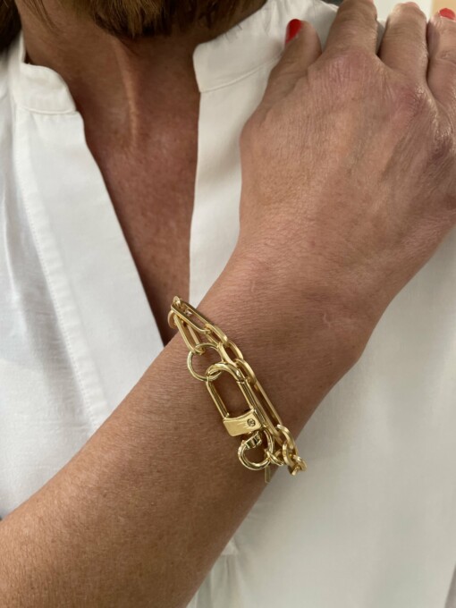 Armband "ZOE CHAIN" matt gold (IC03)