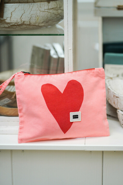 Clutch "MISCHA" fluor coral (10D49)