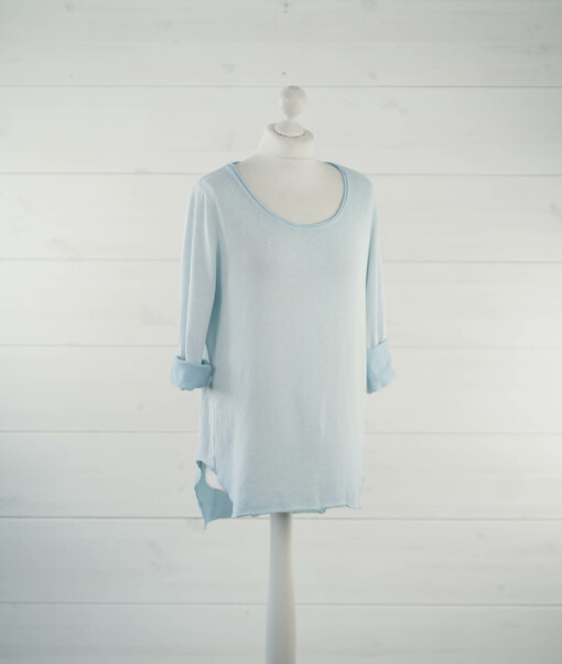 Shirt "LEONIE" hellblau melange (BA85)