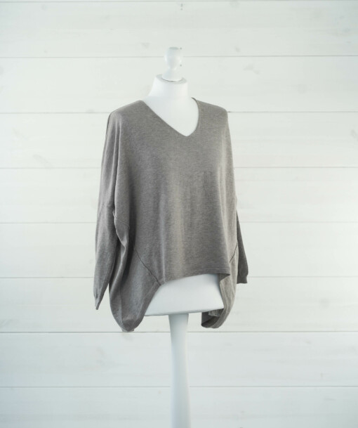 Feinstrick-Pulli "BEA" taupe (GW200)