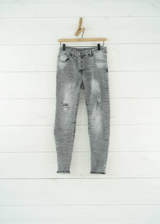 Jeans "LEXIE" stonewashed grau (H64)