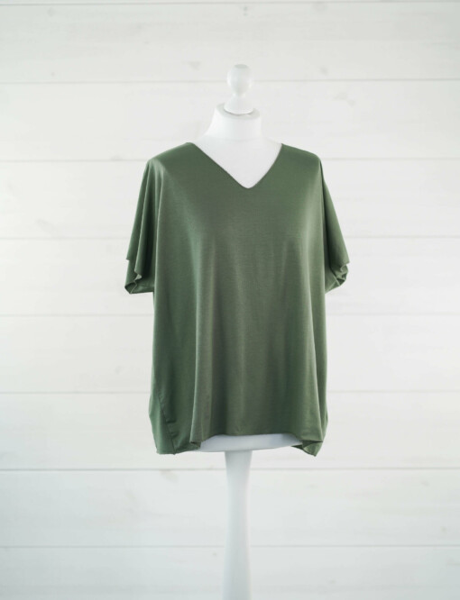 Basic Shirt "INÉS" khaki (BA69)