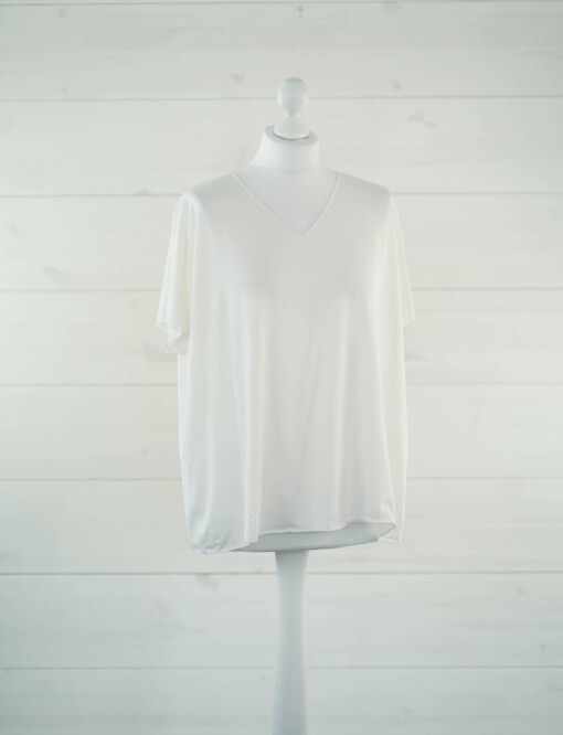 Basic Shirt "INÉS" wollweiß (BA69)