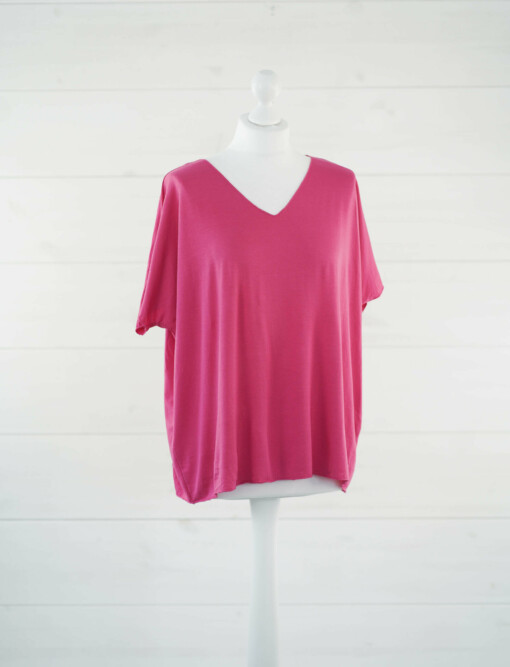 Basic Shirt "INÉS" fuchsia (BA69)