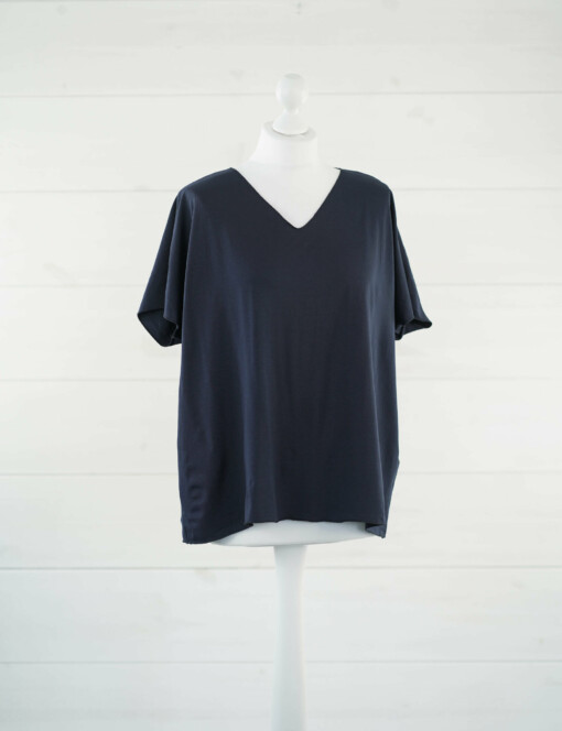 Basic Shirt "INÉS" dunkelblau (BA69)