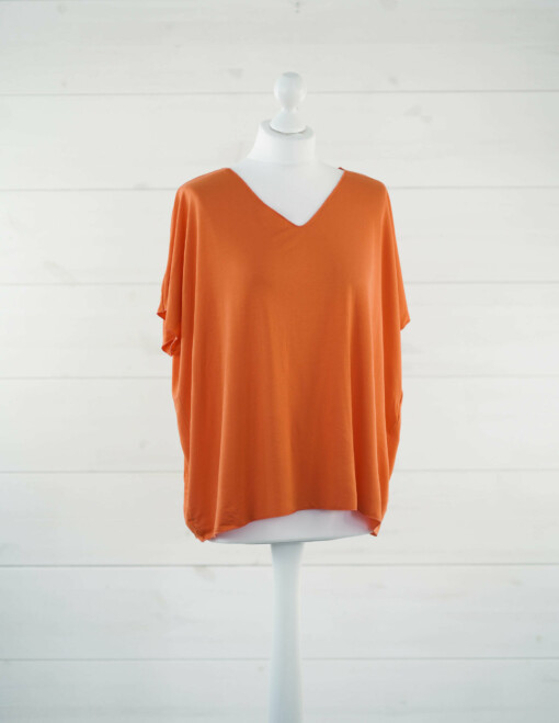 Basic Shirt "INÉS" orange (BA69)