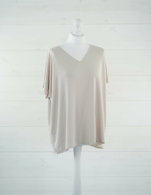 Basic Shirt "INÉS" beige (BA69)