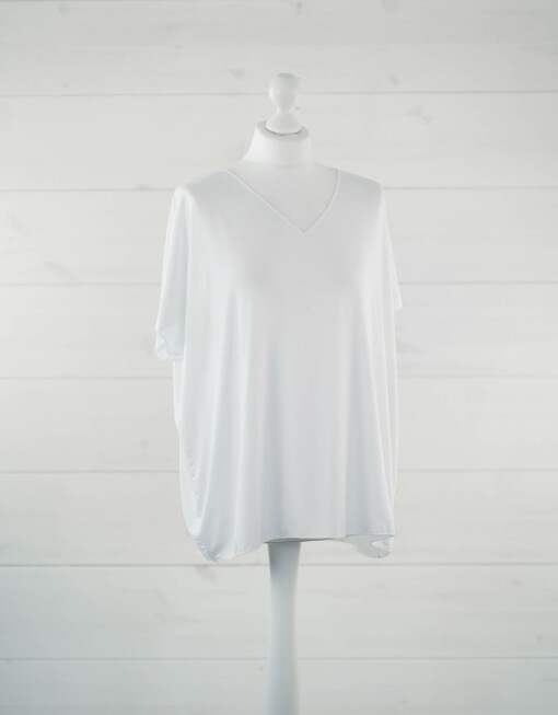 Basic Shirt "INÉS" weiß (BA69)