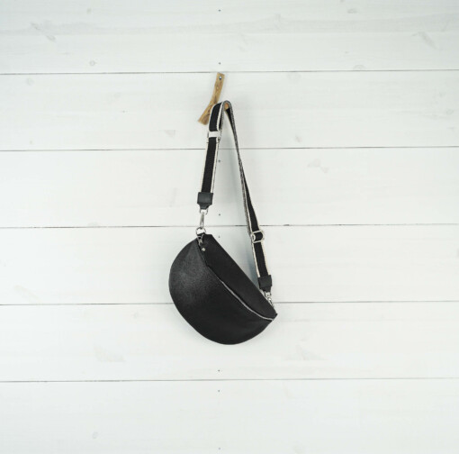 Small – Crossbag “PAULA” schwarz/silber (T05)