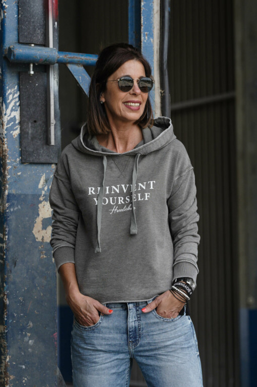 Jeans “PITCH HI TAP” (HL04) / Pullover mit Kapuze "WINONA" hunter (HL14)