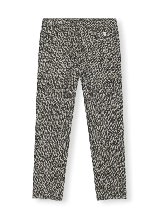 Jogger "CROPPED JOGGER HERINGBONE" black (10D30)
