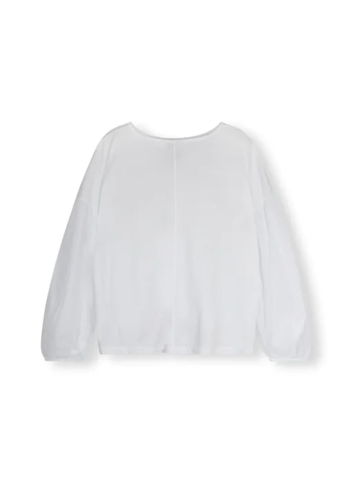 Relaxed Fit Bluse "BALLOON SLEEVE BLOUSE" white (10D03)