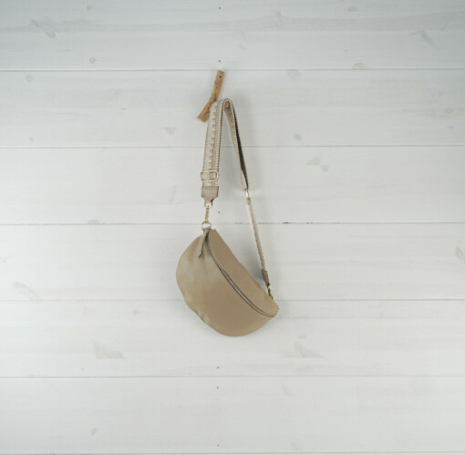 Crossbag "PAULA" taupe/gold 2  (T02)