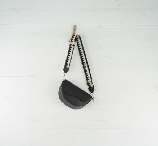 Handtasche "CHRISTIANE" schwarz/gold (T11)
