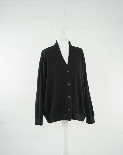 Feinstrickjacke “ILONA” schwarz (GW18)