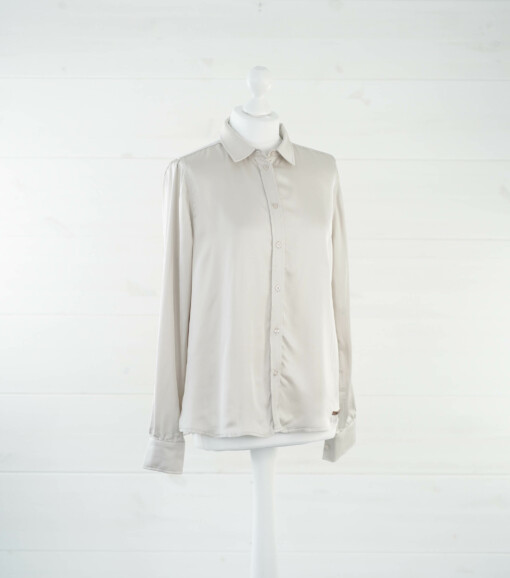 Bluse "LITTLE BUTTONS" chalk solid (MSC01)