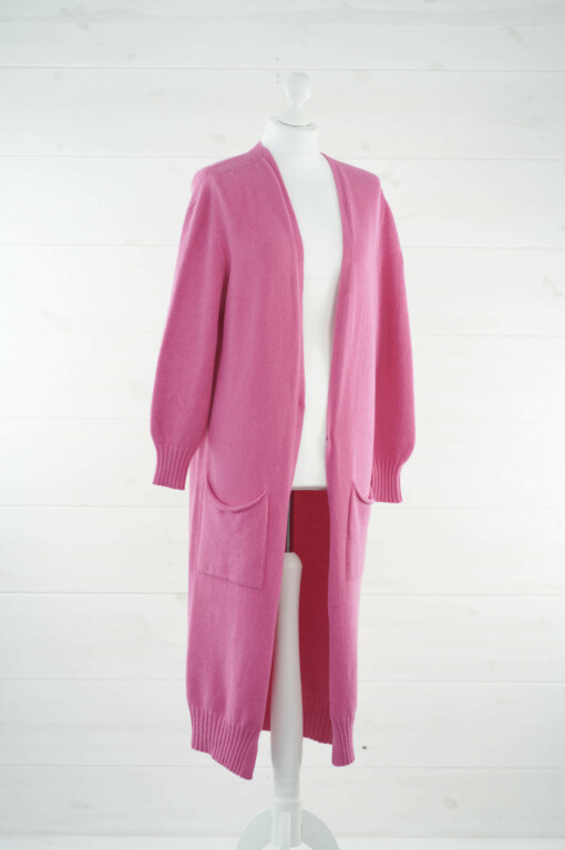 Langer Strickcardigan "CAROL" pink (GW13)