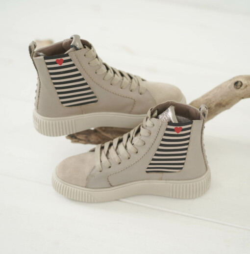 Hoher Sneaker "NIMA" taupe (CR03)