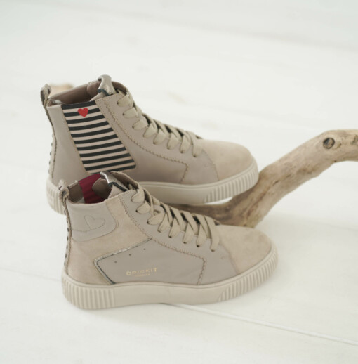 Hoher Sneaker "NIMA" taupe (CR03)
