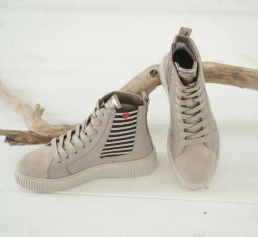 Hoher Sneaker "NIMA" taupe (CR03)