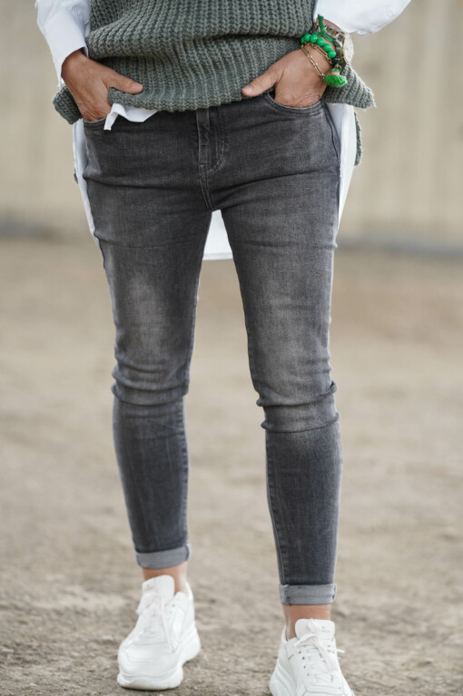 Jeans "LUISA" stonewashed black (H06)